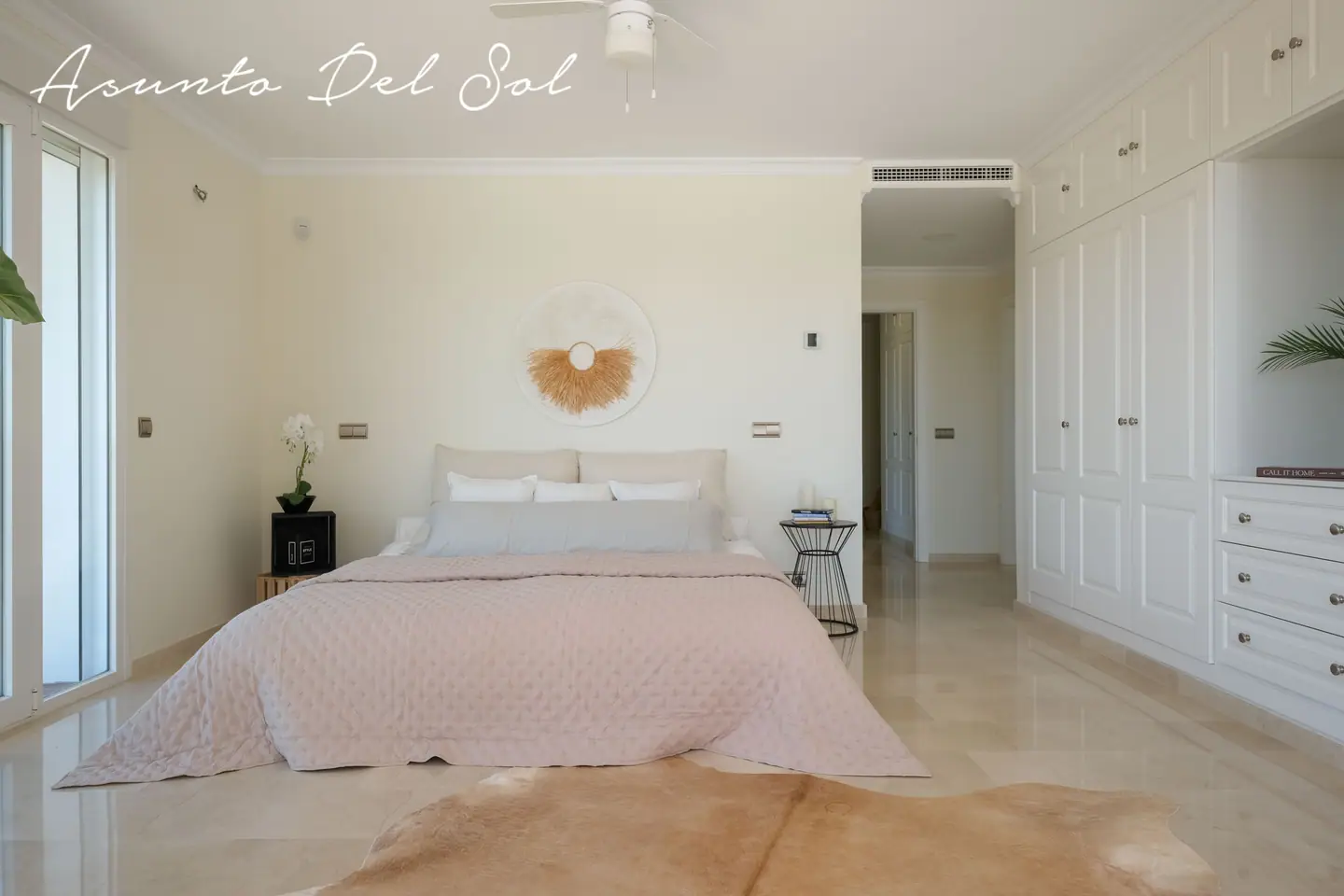Home staging in a bedroom in a villa on Costa del Sol
